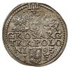 trojak 1595, Olkusz, Iger O.95.3.-/a (R5), bardzo rzadki typ monety z jabłkiem królewskim nad herb..