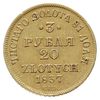 3 ruble = 20 złotych 1837 П-Д / СПБ, Petersburg, złoto 3.87 g, Plage 305, Bitkin 1078 (R)