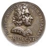 medal nieznanego autora z 1706 roku, Aw: Popiersie Augusta II w zbroi w prawo i napis w otoku FRID..