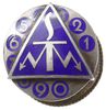 pamiątkowa odznaka Służby Telefonistów, odznaka dwuczęściowa, na stronie odwrotnej inicjały wytwór..