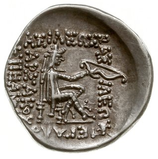 drachma; Aw: Popiersie króla w lewo; Rw: Arsakes