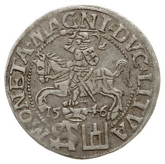 grosz na stopę polską 1546, Wilno, odmiana z datą pod Pogonią