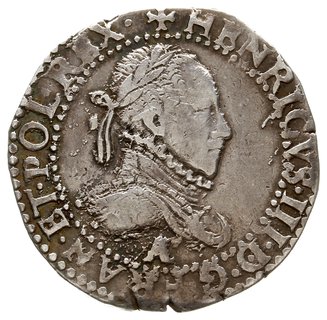 1/2 franka 1587 A, Paryż; Duplessy 1131; dość ła