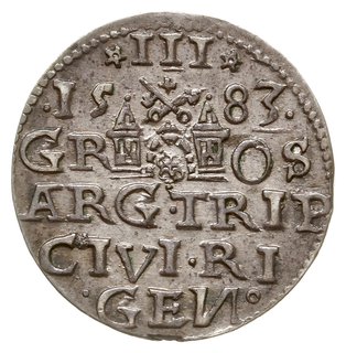 trojak 1583; Ryga, Iger R.83.1.a (R1); Gerbaszew