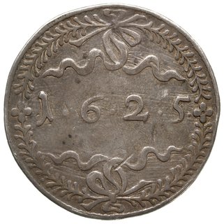 talar medalowy 1625, Bydgoszcz, Aw: Monogram otoczony wieńcem z gałązek laurowych, Rw: Data  otoczona wieńcem z gałązek laurowych