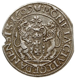 ort 1609, Gdańsk, kropka za łapą niedźwiedzia, n