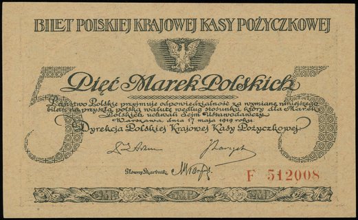 5 marek polskich 17.05.1919