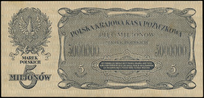 5.000.000 marek polskich 20.11.1923