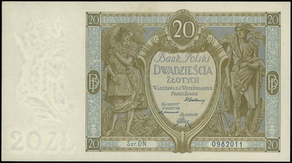 20 złotych 1.09.1929