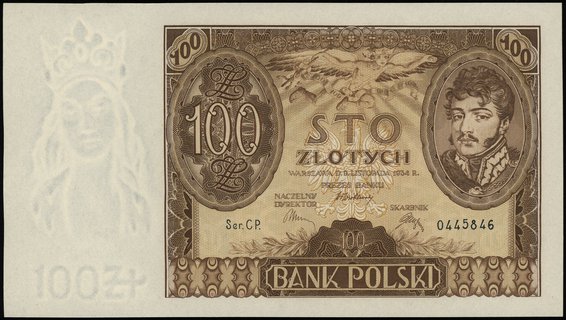 100 złotych 9.11.1934