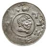 denar 1061-1086; Aw: Prawica trzymająca włócznię
