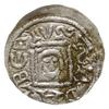 denar z lat 1146-1157; Aw: Książę z mieczem trzymanym poziomo siedzący na tronie na wprost, BOLEZL..