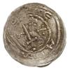 denar z lat 1157-1166; Aw: Popiersie księcia na wprost trzymającego miecz, w obu polach +, BOLEZLA..