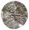 jednostronne naśladownictwo saskich denarów Ottona III; Krzyż prosty, w kątach litery O-L-L-O; sre..