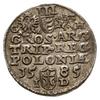 trojak 1585, Olkusz, odmiana z literami G-H obok Orła i Pogoni, na awersie końcówka PO M D L;  Ige..