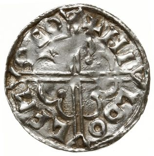 denar typu quatrefoil, 1018-1024, mennica York, mincerz Hildulf