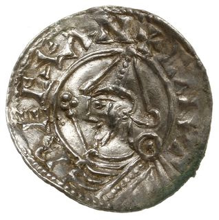 denar typu pointed helmet, 1024-1030, mennica Norwich, mincerz Ringulf