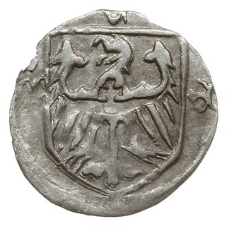halerz ok. 1430-1440; Aw: Tarcza z trzema liliam