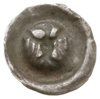 brakteat guziczkowy, przełom XIII-XIV w.; Orzeł 