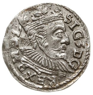 trojak 1597, Lublin; odmiana ze znakiem mincersk
