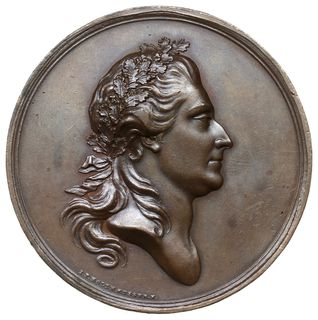 medal z 1777 roku autorstwa Jana Filipa Holzhaeussera, wybity na zlecenie Stefana Rieule - dyrektora  królewskich budowli i manufaktur - dla upamiętnienia wprowadzenia do szkół publicznych nauki o rolnictwie