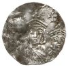 denar naśladujący monety bizantyjskie Teofila, Michała III i Konstantyna VIII (830-840); Aw: Popie..