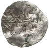 denar naśladujący monety bizantyjskie 1002-1024; Aw: Popiersie króla na wprost; Rw: Mury miejskie ..