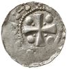 denar 975-1011; Aw: Popiersie arcybiskupa na wprost, [MOGON]CI[A], Rw: Krzyż z kulkami w kątach, H..