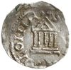denar 1024-1036; Aw: Krzyż, w kątach PI-LI-GR-IM, CHVONRADVS IMP; Rw: Kapliczka z pięcioma kolumna..