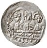 denar z lat 1157-1166; Aw: Popiersie księcia na wprost trzymającego miecz, po prawej litera B, w o..