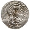 denar z lat 1157-1166; Aw: Popiersie księcia na wprost trzymającego miecz, po prawej litera B, w o..
