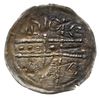 denar z lat 1185-1201, Wrocław; Aw: Napis w czterech polach dwunitkowego krzyża B-O-L-I, Rw: Dwie ..