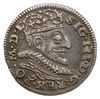 trojak 1591, Wilno; Iger V.91.1.a (R2), Ivanauskas 5SV19-11; rzadki typ monety wybijany na walcach