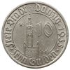 10 guldenów 1935, Berlin; Ratusz Gdański; CNG 524, Jaeger D.20; Parchimowicz 69; rzadkie, piękny e..