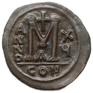 follis = 40 nummi, 15 rok panowania (541/542), Konstantynopol