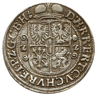 ort 1622, Królewiec; półpostać w mitrze książęce