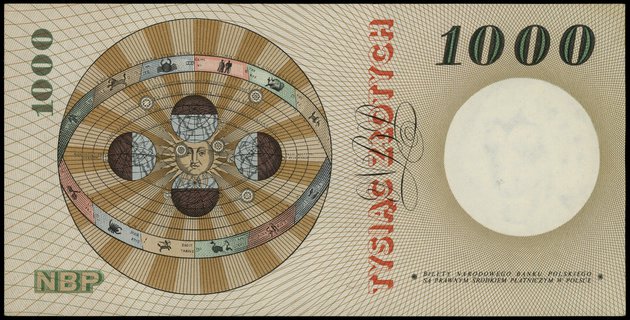 1.000 złotych 25.10.1965, seria A, numeracja 0086520