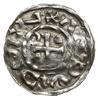 denar 985-995, Cham, mincerz Hrothi; Hahn 78a2.1; srebro 20 mm, 1.30 g, gięty, pęknięty, rzadki