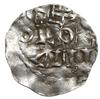 denar 1014-1024, Kolonia; Krzyż prosty z kulkami w kątach, wokoło HEINRICIVS / Figura przypominają..