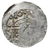 denar naśladujący monety bizantyjskie 1002-1024, Moguncja; Aw: Popiersie króla na wprost; Rw: Mury..