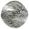 denar przed 1050; Aw: Krzyż, wokoło napis; Rw: Kapliczka z kulką i łukami wewnątrz; Dbg 2157; sreb..