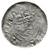 denar 1002-1024; Głowa w koronie w prawo / dłoń 