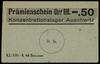 Konzentrationslager Auschwitz; bon na 0.50 marki
