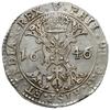 Brabancja, patagon 1646, Antwerpia; Delm. 293, Dav. 4462; srebro 27.95 g, uderzenie na rancie, ale..