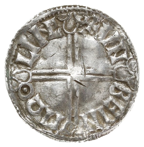 denar typu long cross, 997-1003, mennica Lincoln, mincerz Unbein