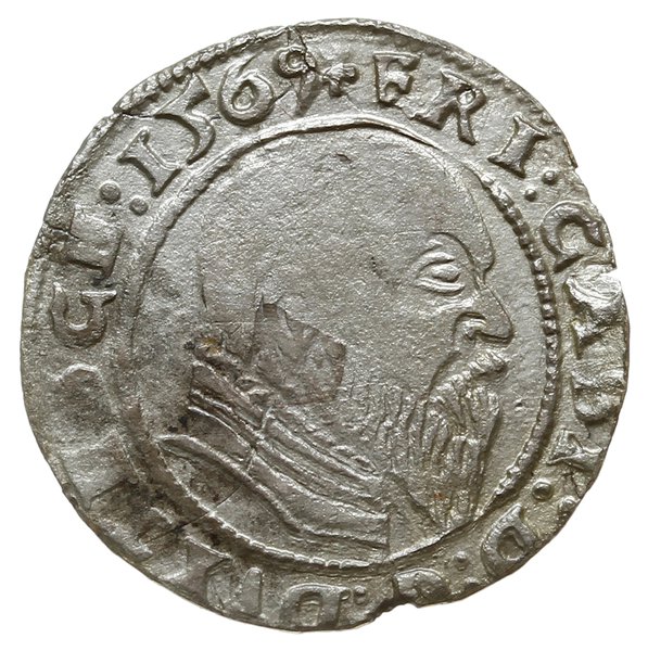 grosz 1569, Bielsko; odmiana z datą w napisie ot