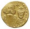 solidus, 654-659, Konstantynopol; Aw: Popiersia Konstansa II i Konstantyna IV na wprost, [dN CONST..