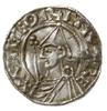 denar typu pointed helmet, 1024-1030, mennica Winchester, mincerz Birhtwold; CNVT REX ANGLOR / BYR..