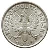 1 złoty 1925, Londyn;  popiersie kobiety z kłosami ; Parchimowicz 107b; wyśmienite