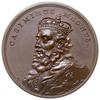 medal autorstwa J. F. Holzhaeusser’a ze świty królewskiej poświęcony Kazimierzowi Wielkiemu, XIX-w..